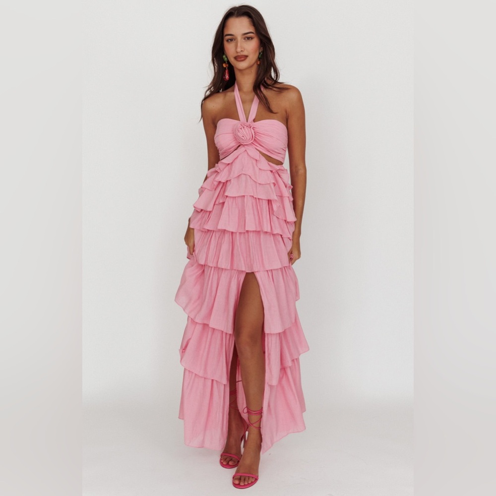 Most Wanted Summer Dress | Rosette Halter Tiered Maxi | Viral 2025, Vacation
